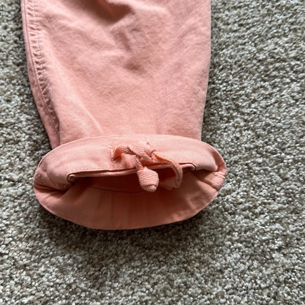 Women’s Drawstring Casual Pants - Peach Pink